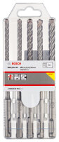 Bosch PRO SDS plus-5X Hammerbohrer-Set, 5-tlg., Wolfram-Carbide, 4-Schneider, langl. Stahlbeton-Haltbarkeit