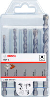 Bosch HEX-5 Betonbohrerset 5-tlg, verschleißfest, Power-Grip-Schaft, 2-spiraliges Vario-Design, PGM-zertifiziert