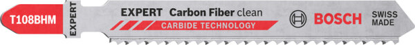 Bosch EXPERT Carbon Fiber Clean T 108 BHM Stichsägeblatt, 3-tlg., Carbide Tech, hohe Lebensdauer, präzise Schnitte