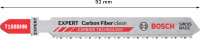Bosch EXPERT Carbon Fiber Clean T 108 BHM Stichsägeblatt, 3-tlg., Carbide Tech, hohe Lebensdauer, präzise Schnitte