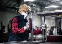 Bosch EXPERT N880 Vliesrolle 115mmx10m, Allzweck, hohe Lebensdauer & 3D-Struktur für Metallarbeiten