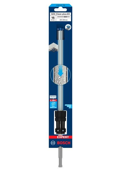Bosch EXPERT SDS Clean plus-8X Hammerbohrer 16x200x350 mm, Vollhartmetall, Staubreduzierung, SDS Clean plus-Anschluss