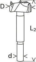 Bosch EXPERT Laminated Wood Scharnierlochbohrer, 16x60x90 mm, Carbide-Spitze, hohe Lebensdauer, splitterfreie Bohrungen