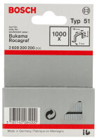 Bosch Flachdrahtklammer Typ 51, 10x1x6 mm, 1000er-Pack...