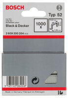 Bosch Flachdrahtklammer Typ 52, 12,3x1,25x6 mm, 1000 St.,...