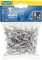 Blindnieten Standard Ø 4,8x10 mm Alu/Stahl –...