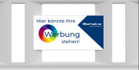 Logoschild für Absperrschrankenzaun Typ NOX Light