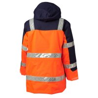 Viking Herren Parka Superior 3 in 1 mit abnehmbarem Jackenkragen und Reflexstreifen - Warnschutzklasse 3 -  Orange Gr. M